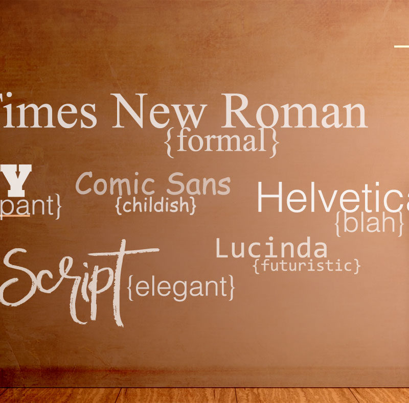 iQbranding Blog - Typefaces have personalities too?