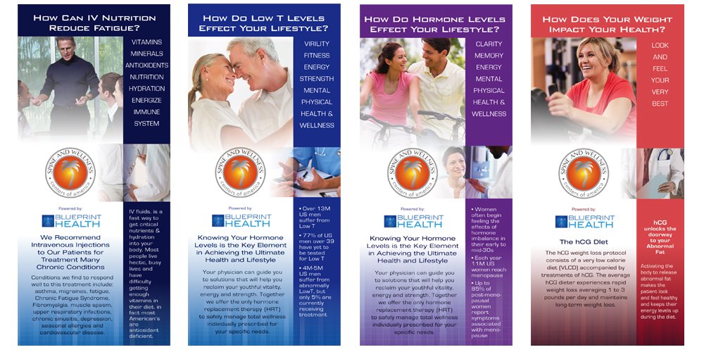 iQbranding Portfolio - Print - Blueprint Health Rack Cards